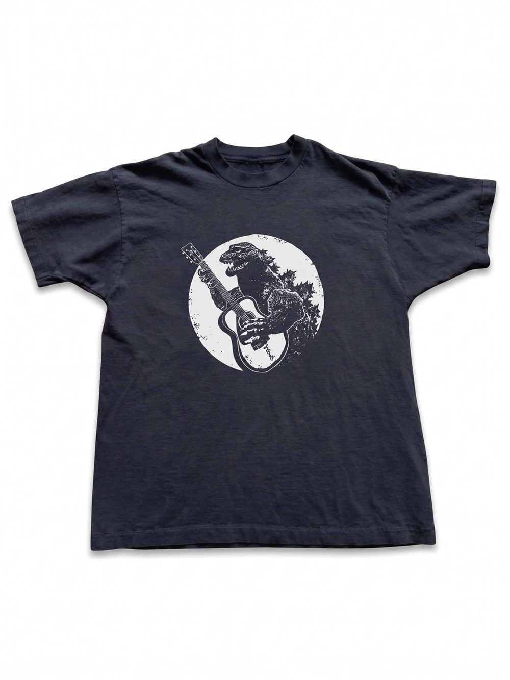 Guitar T Shirt Dinosaur Playing Gibson Acoustic Electric Bass Men Women Japan